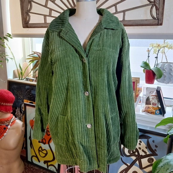 Foxrun Jackets & Blazers - Vintage Foxrun Green Corduroy Jacket Size M